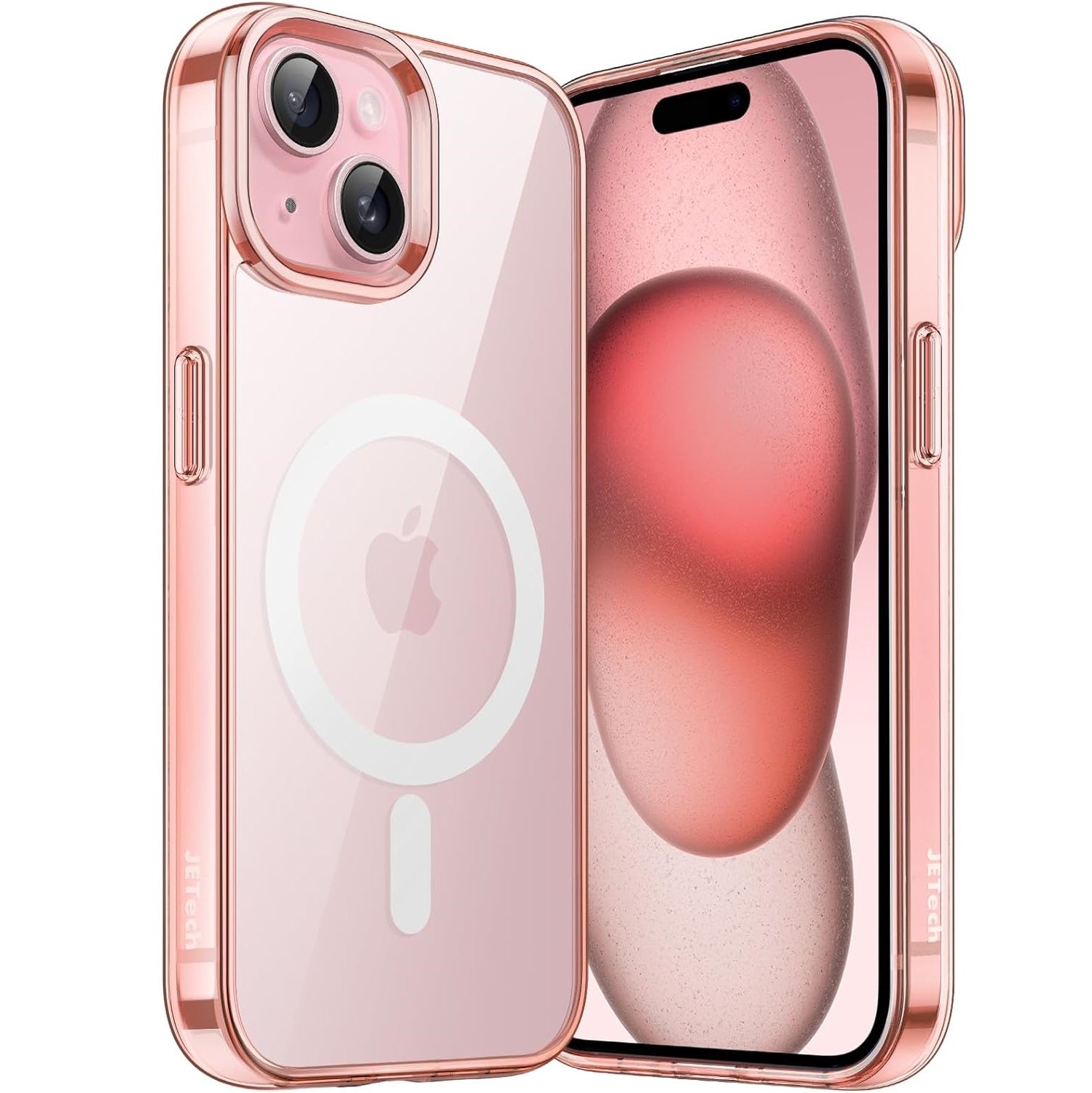 JETech Magnetic Shockproof Phone Bumper Case - For iPhone 15 - mosaccessories